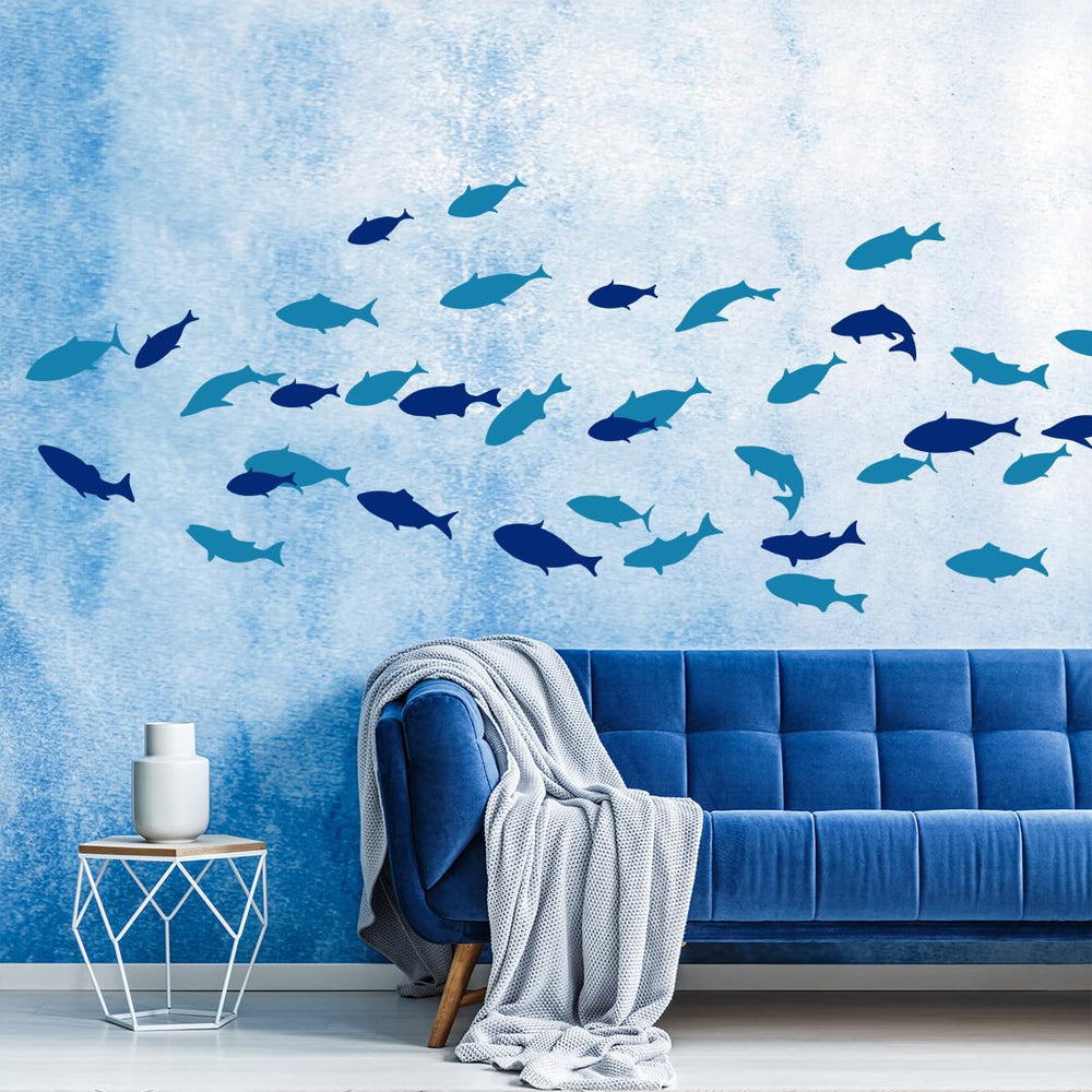 SHUCHING Under The Sea fish decal sheet 2 featuring playful sea life for nursery
