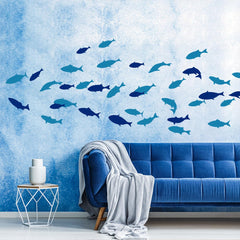 SHUCHING Under The Sea fish decal sheet 2 featuring playful sea life for nursery