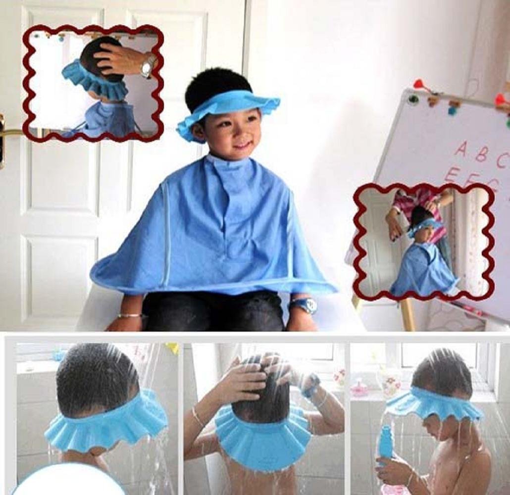 Shuiniba green baby cap comfortable adjustable fit for baths