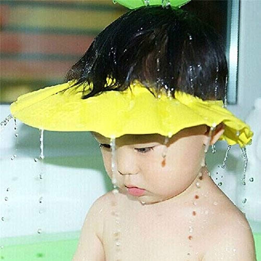 Shuiniba purple baby cap prevents water from running to the face