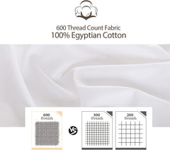 Shunjie.Home 600-thread-count Egyptian cotton pillowcase offers silky softness and breathability.