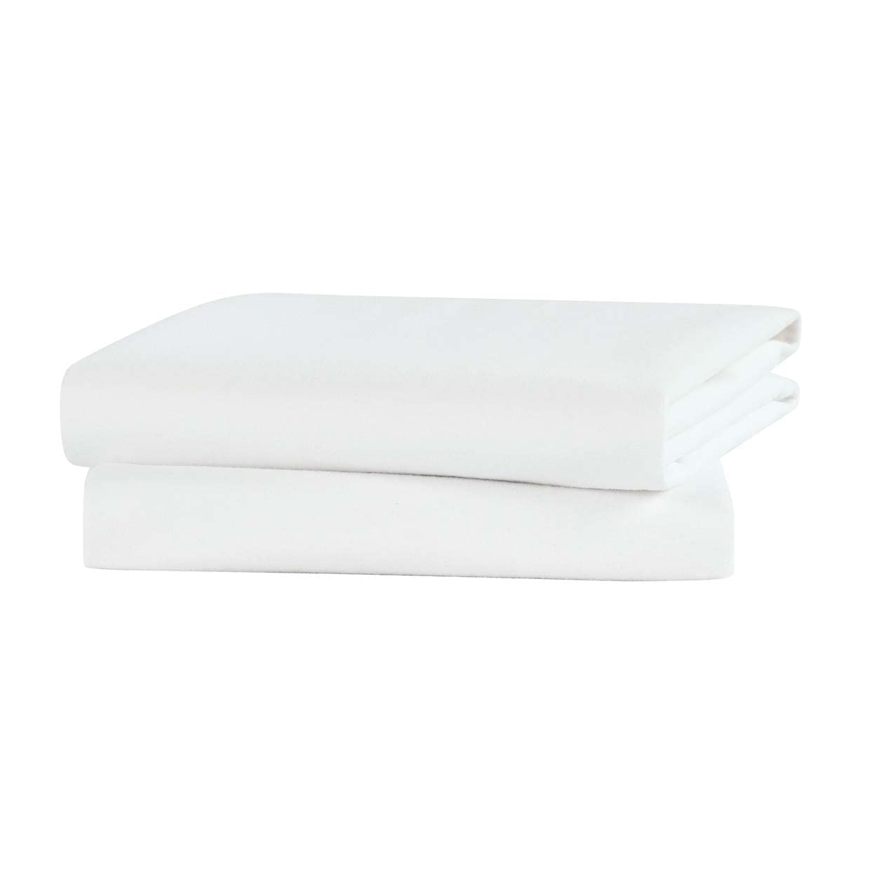 Shunjie.Home flannel crib protector pad in a 2-pack with soft cotton surfaces for comfort