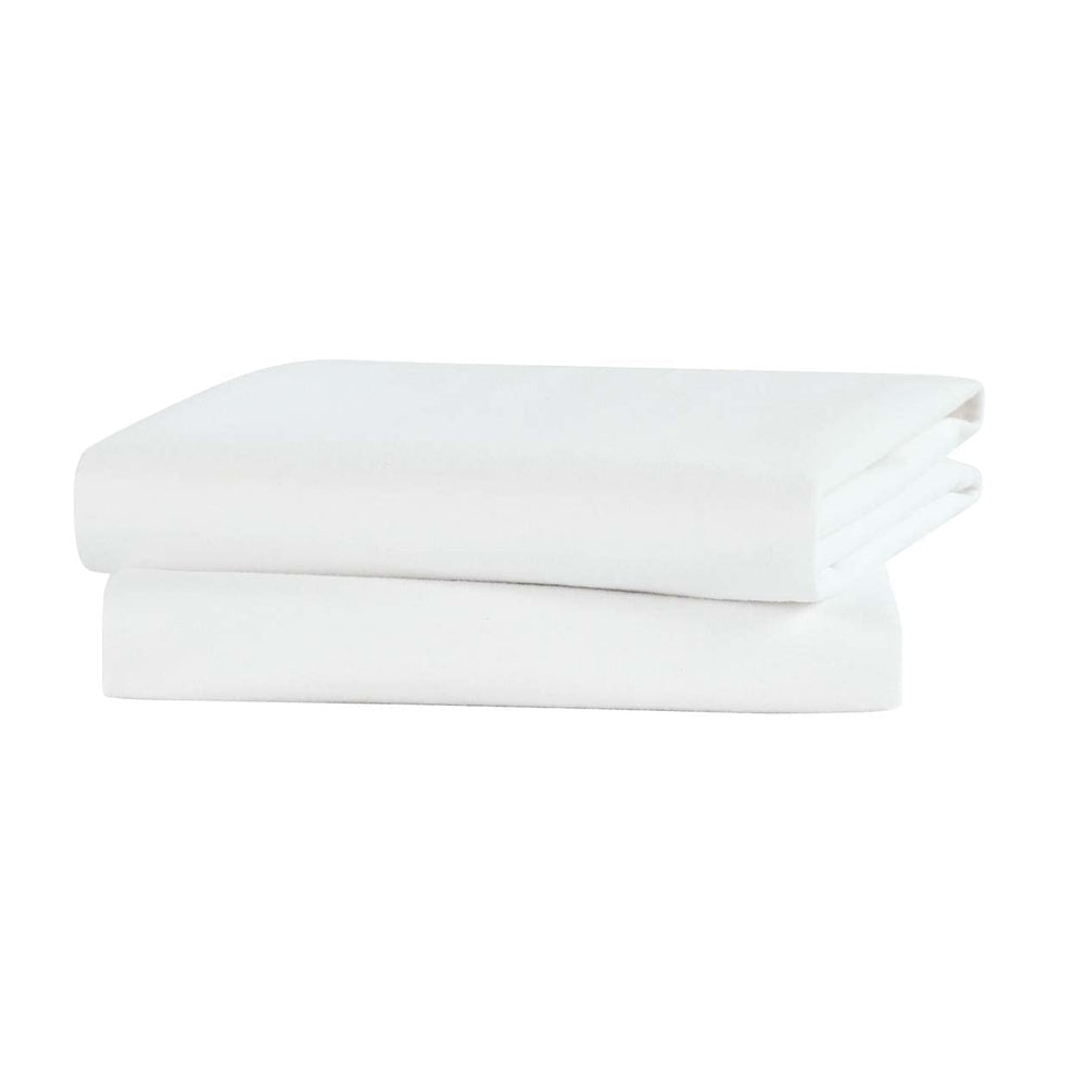 Shunjie.Home flannel crib protector pad in a 2-pack with soft cotton surfaces for comfort
