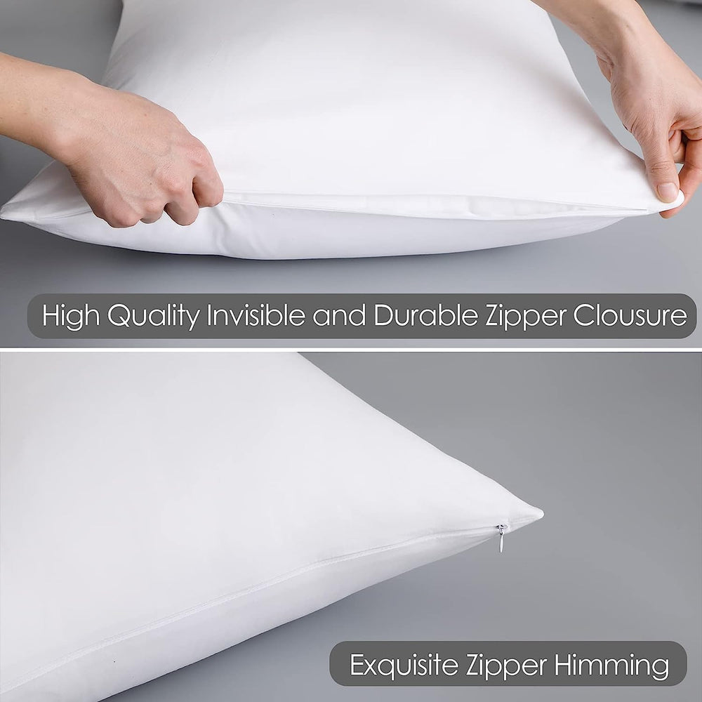 Shunjie.Home hypoallergenic pillowcase may reduce contact with common irritants for sensitive sleepers.