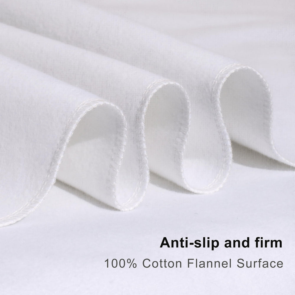 Shunjie.Home Flannel Crib Protector Pad breathable design supports comfortable nights.