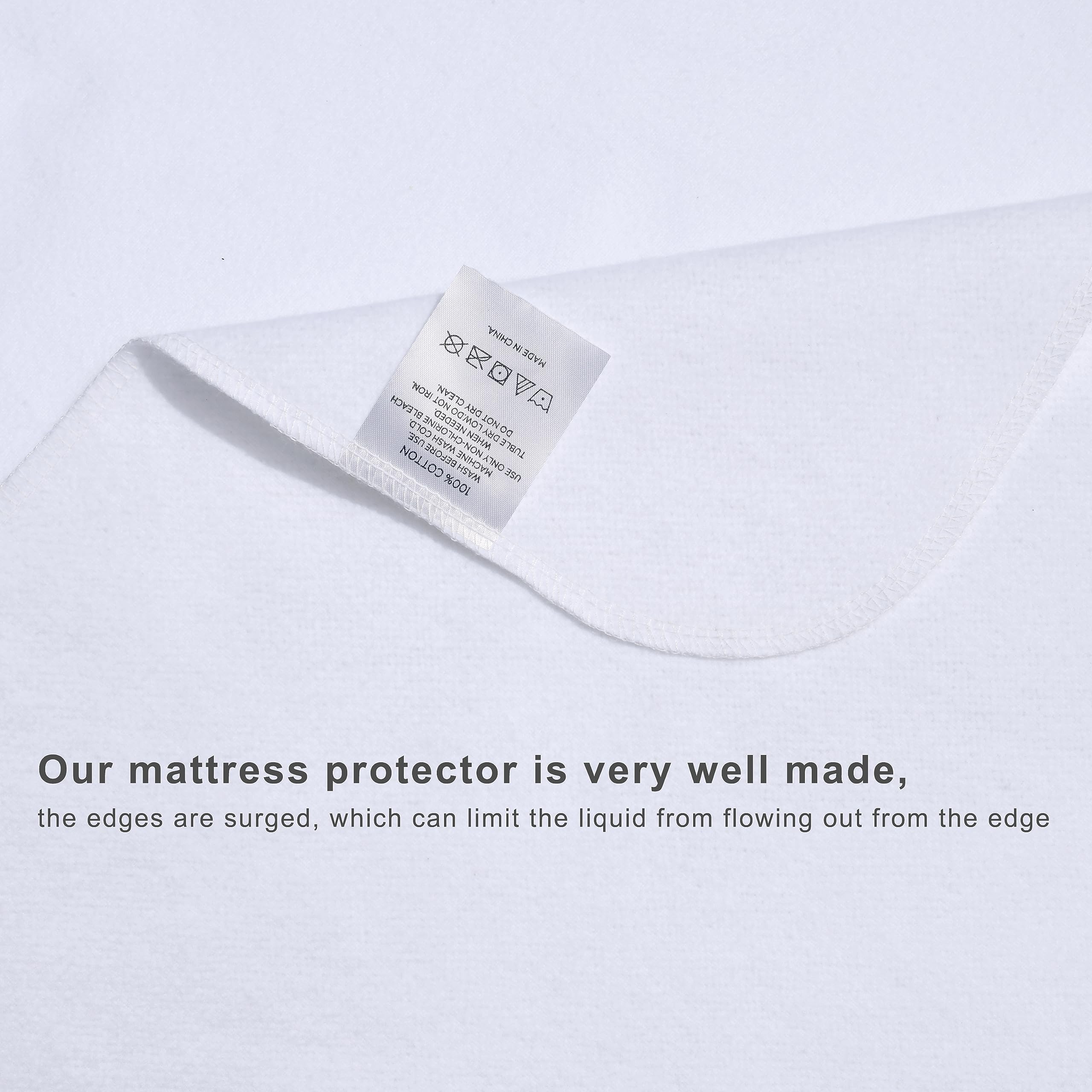 Shunjie.Home Flannel Crib Protector Pad care instructions enable easy washing.
