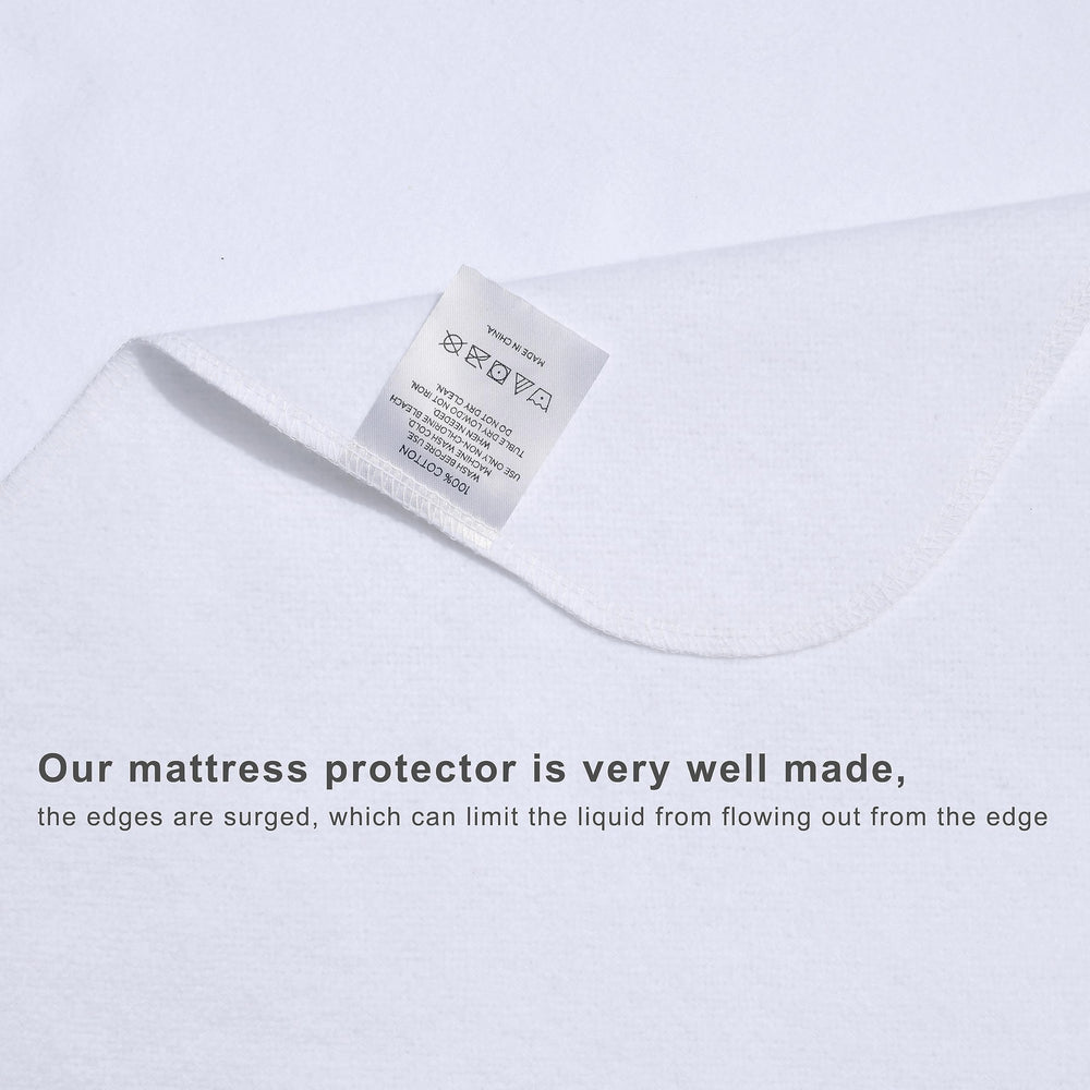 Shunjie.Home Flannel Crib Protector Pad care instructions enable easy washing.