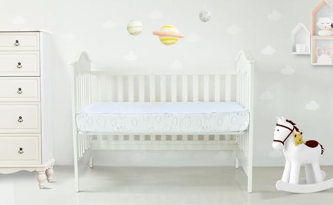 Shunjie.Home Flannel Crib Protector Pad packaging shows 1 piece per pack.