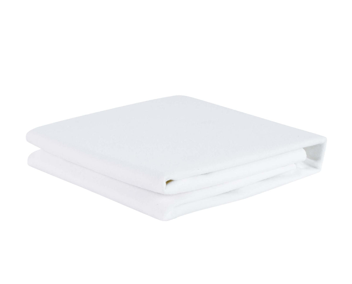 Shunjie.Home Flannel Crib Protector Pad top cotton surface for gentle baby comfort.