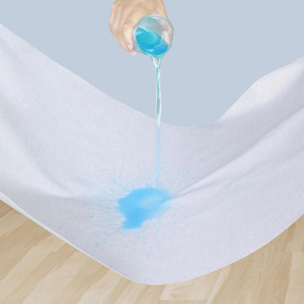 Shunjie.Home Flannel Crib Protector Pad waterproof middle layer keeps sheets dry.
