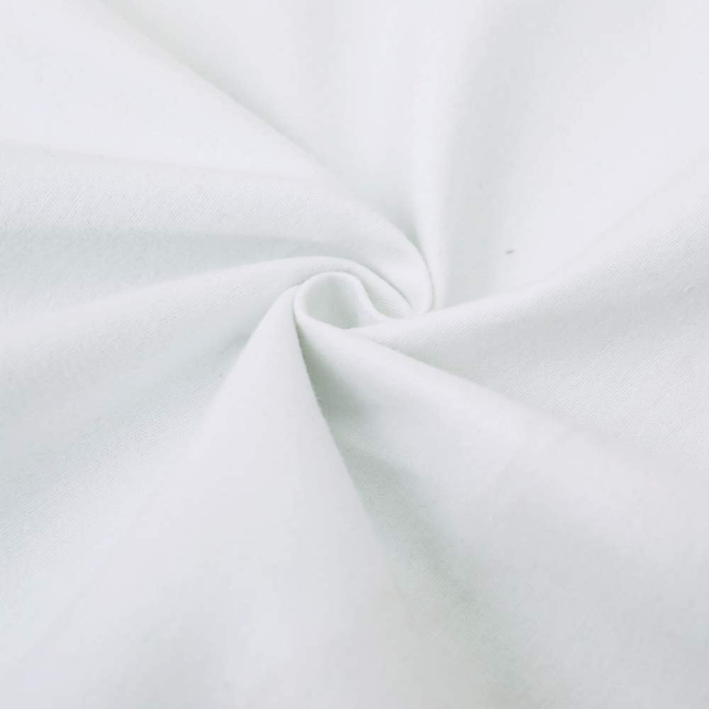 Shunjie.Home solid white crib protector offers soft cotton flannel comfort.
