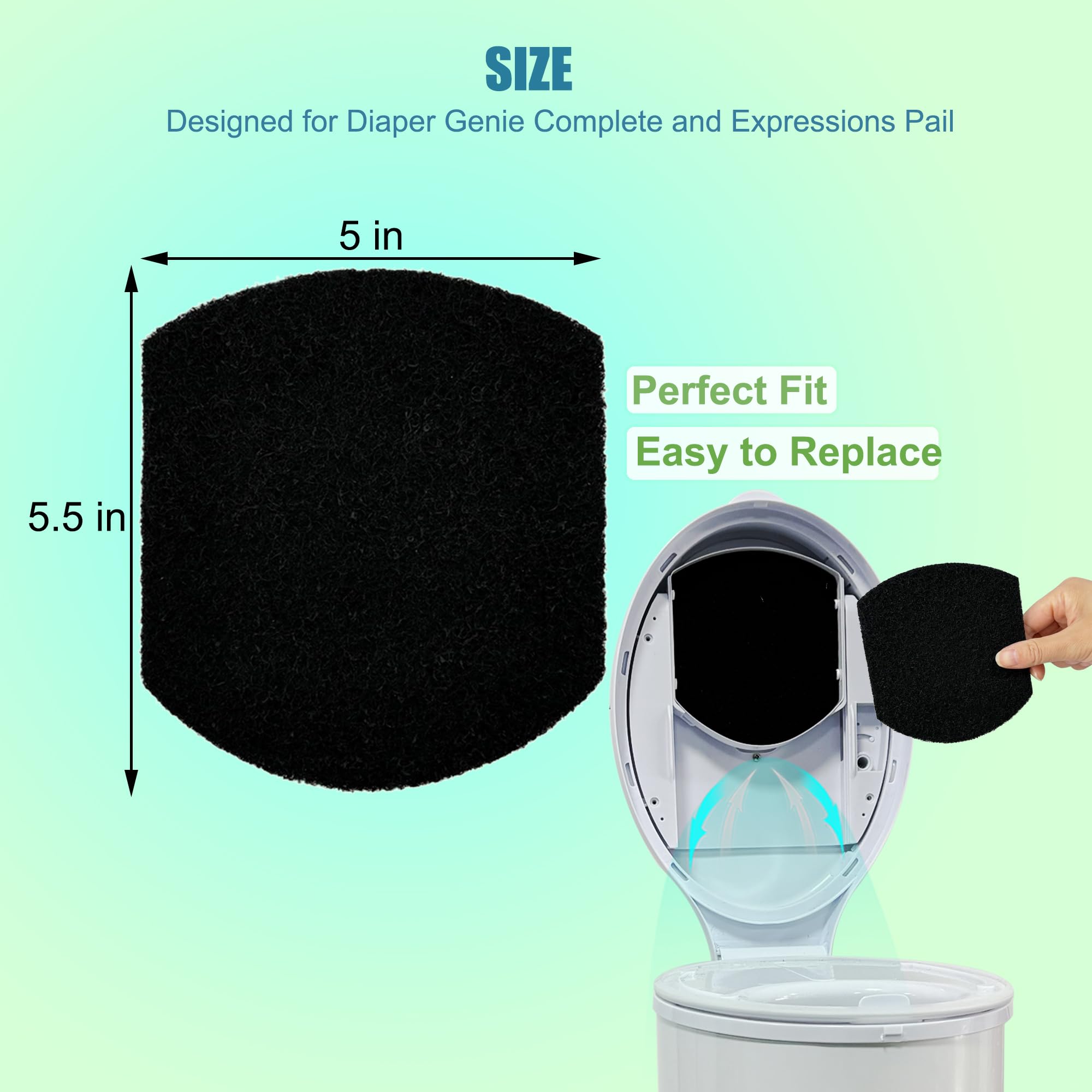 Compact ShuRex design fits Ubbi Steel Diaper Pail.