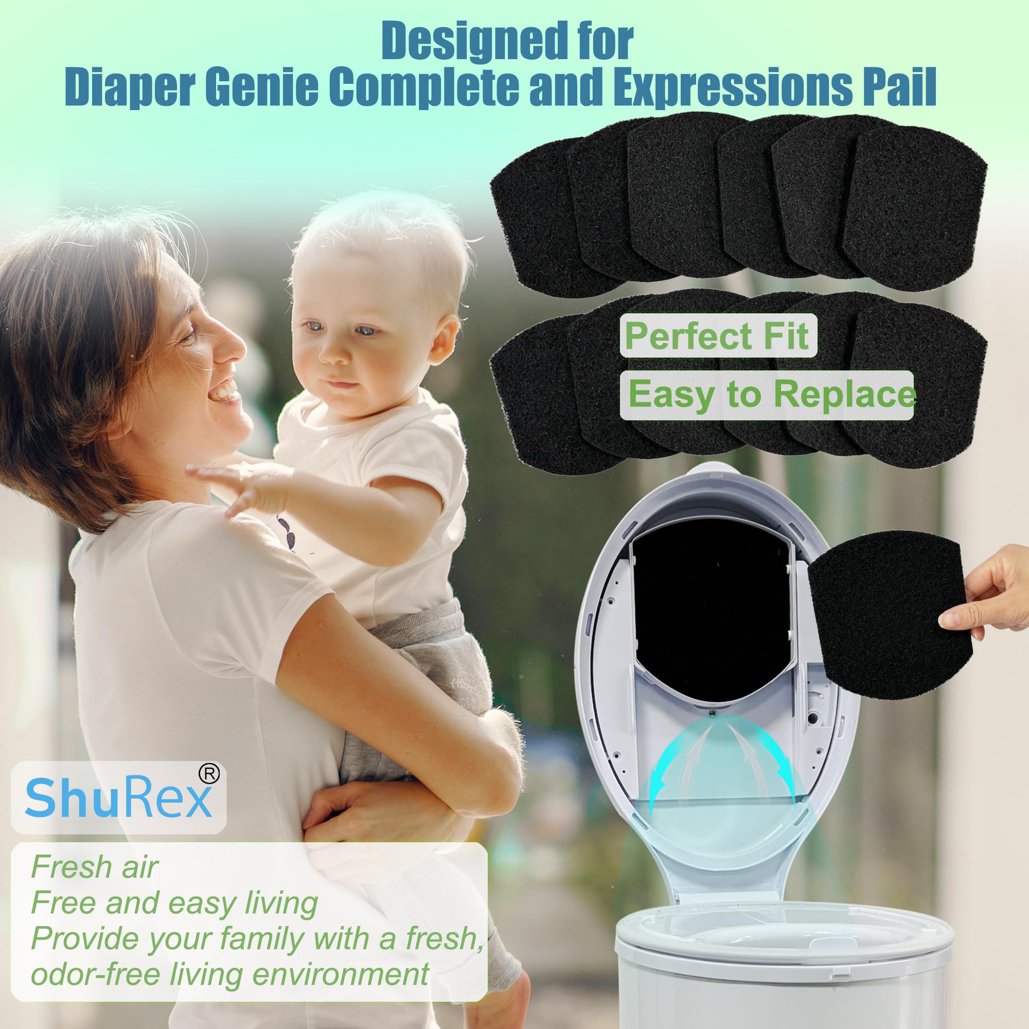 No trimming required for a snug Ubbi fit.