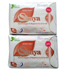 SHUYA Anion ultralong overnight pad 330mm in packaging keeps you dry through the night.