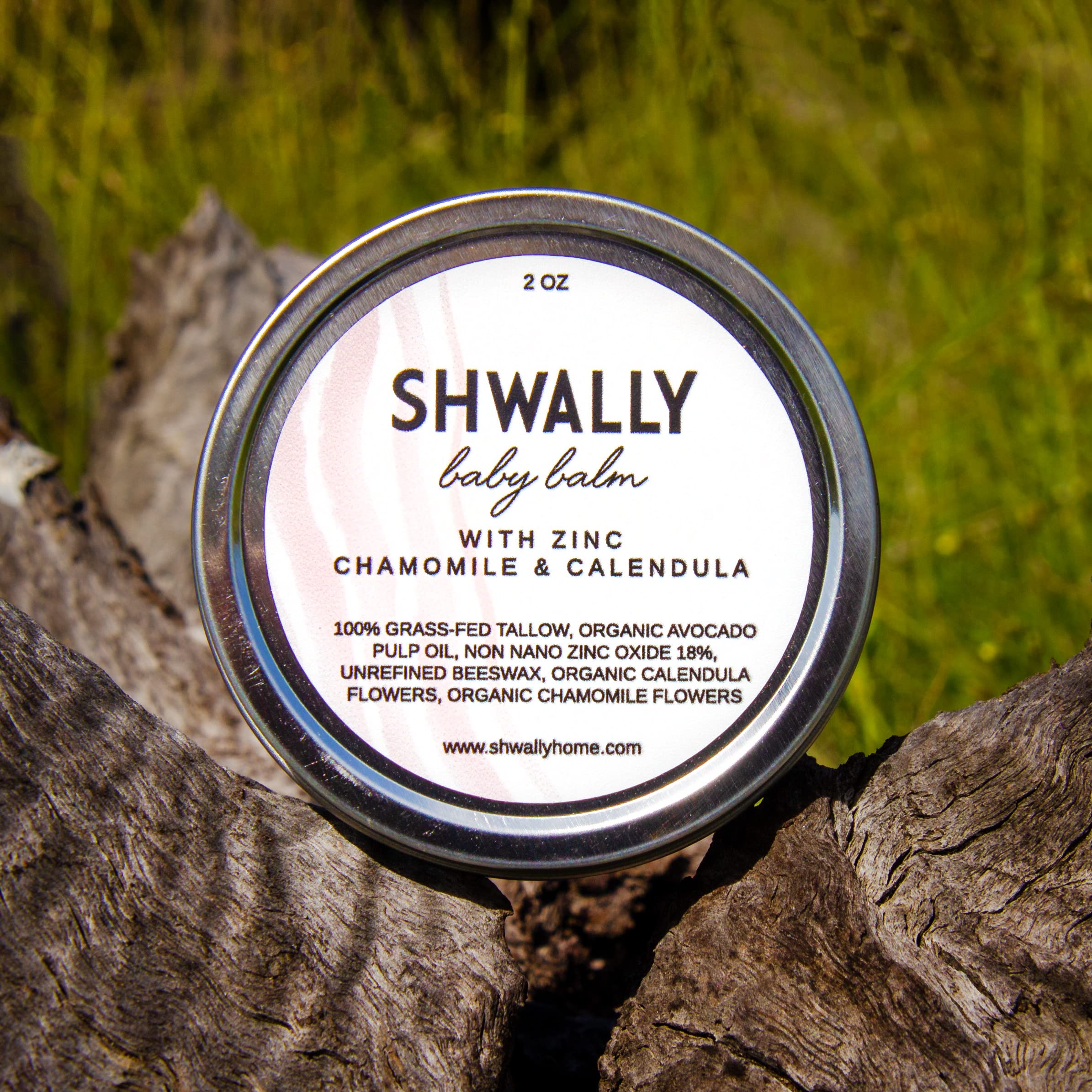 Shwally Avocado oil bottle showcases nourishing oil base for skin.
