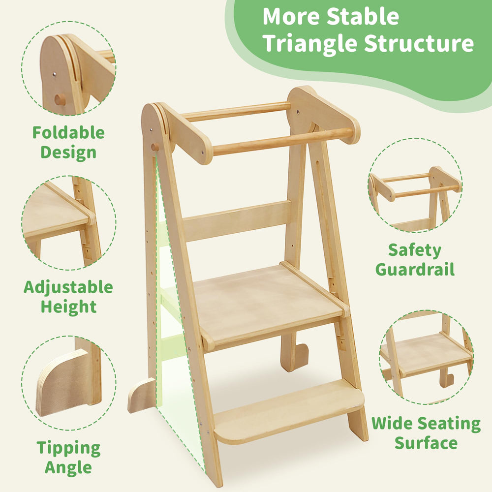SHWWQUE portable foldable tower for easy storage in small kitchens.