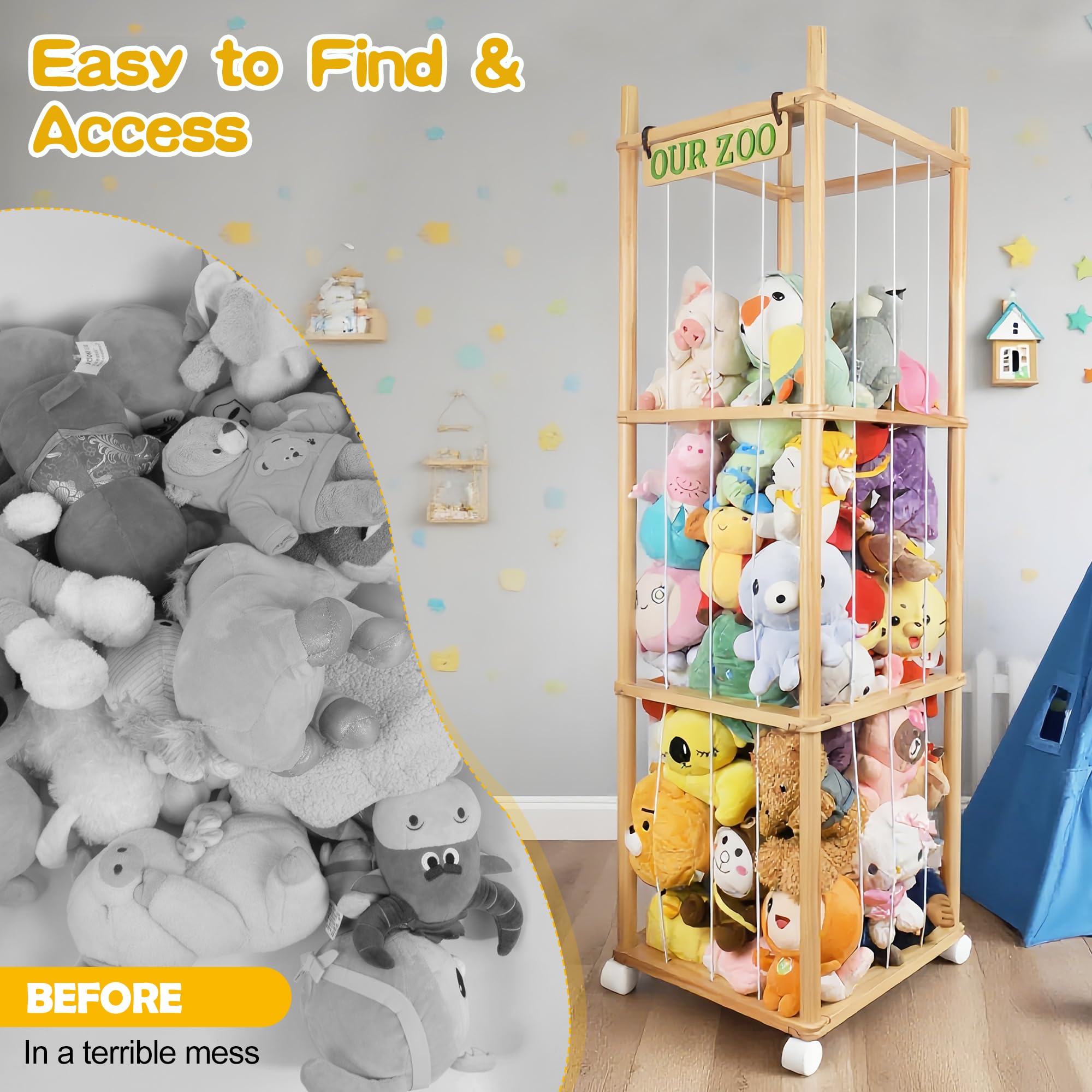 Clear assembly instructions and hardware included for quick setup