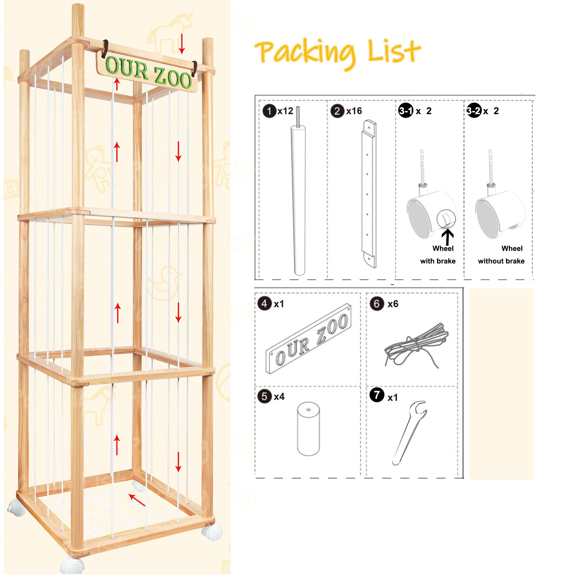 In a playroom and bedroom, SHWWQUE storage blends with decor