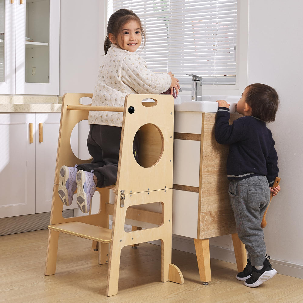 SHWWQUE toddler standing tower supports up to 165 pounds