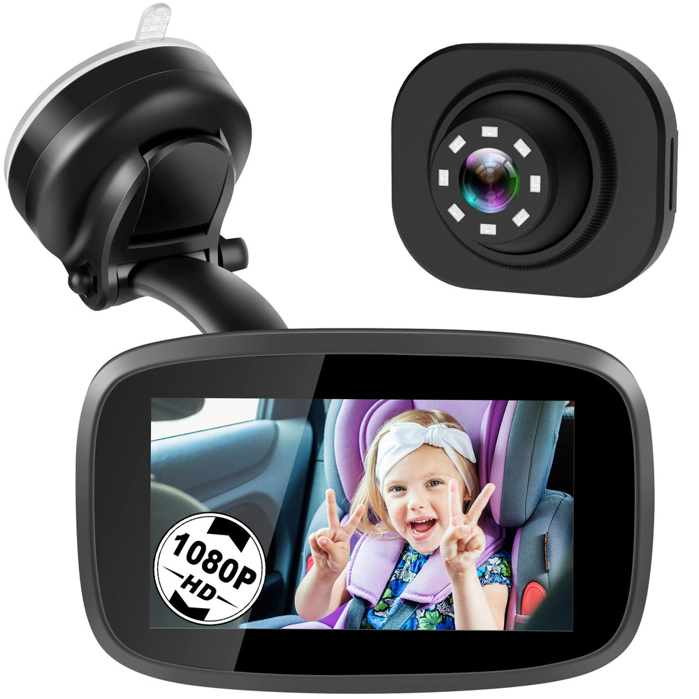 Shybaby 1080p baby car mirror offers a clear rear view for safer driving with infant.