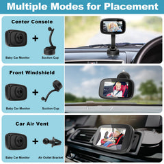 Shybaby 170-degree wide-angle camera captures the entire back seat.