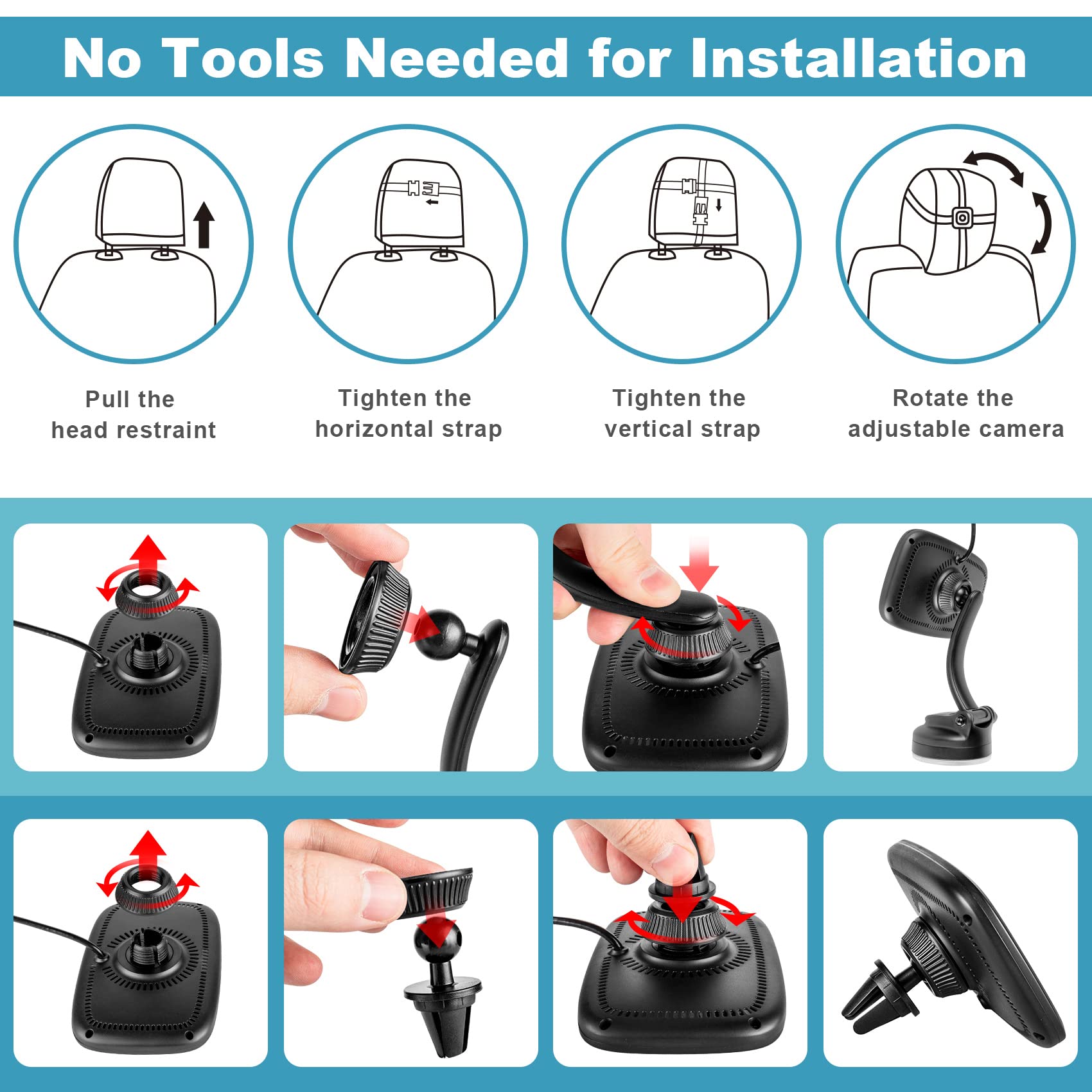 Shybaby reusable suction cup mount sticks firmly to windshields.