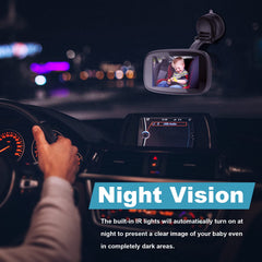Shybaby infrared night vision helps monitor baby in low light.