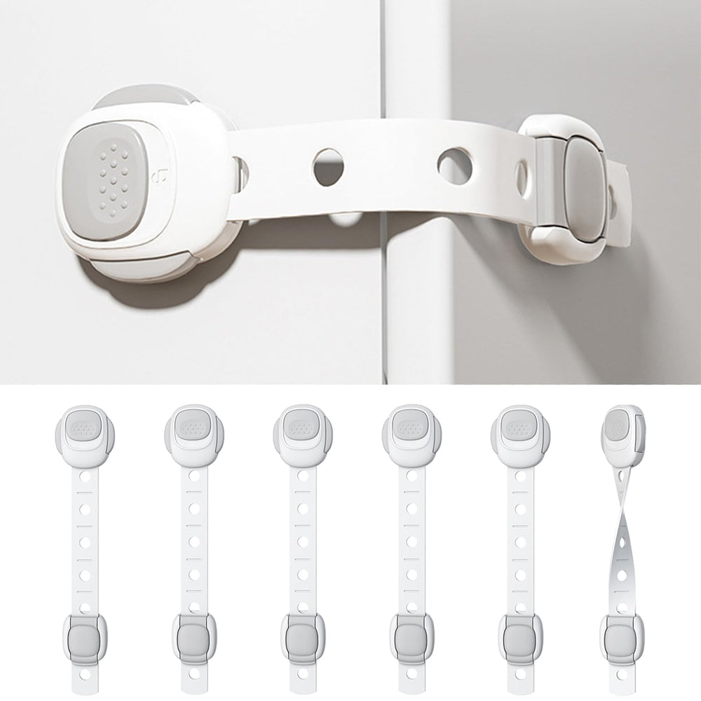 Shycool cabinet locks with screw-free adhesive for quick installation and safety