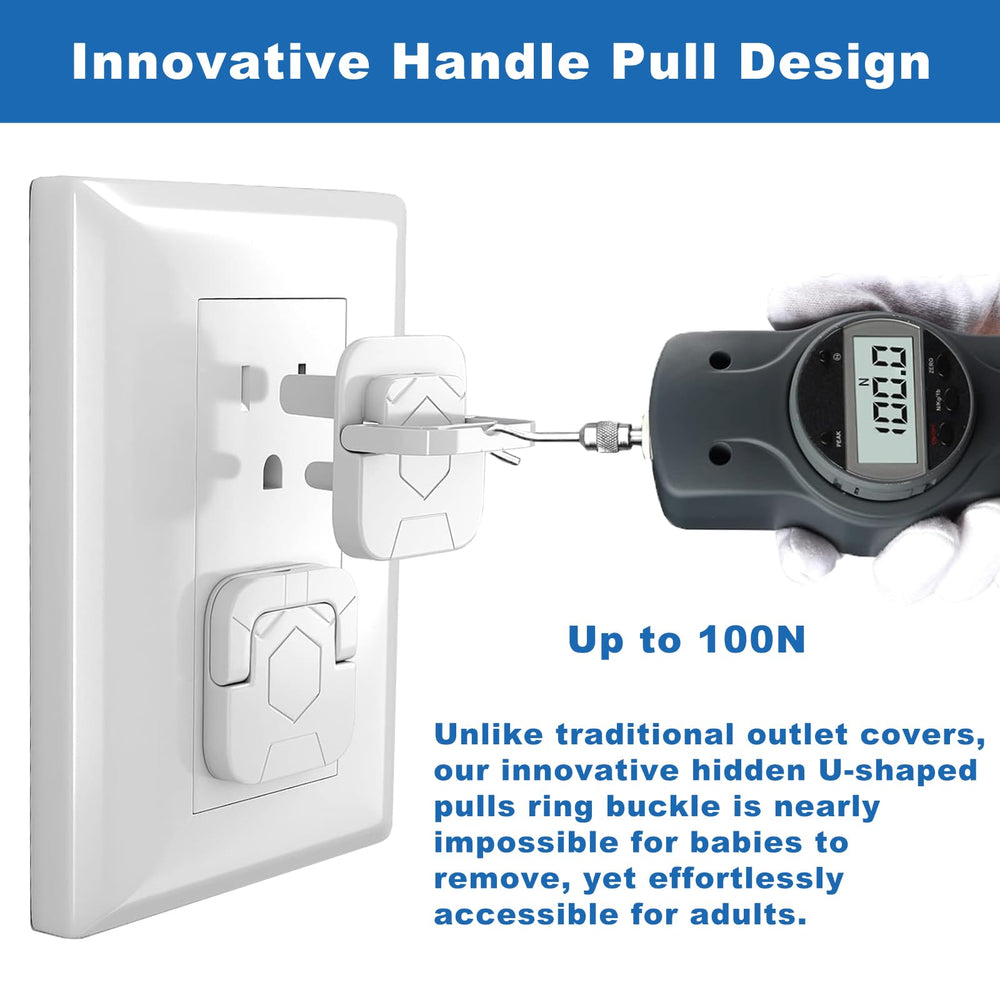 Protects 3-prong outlets while matching modern interiors.
