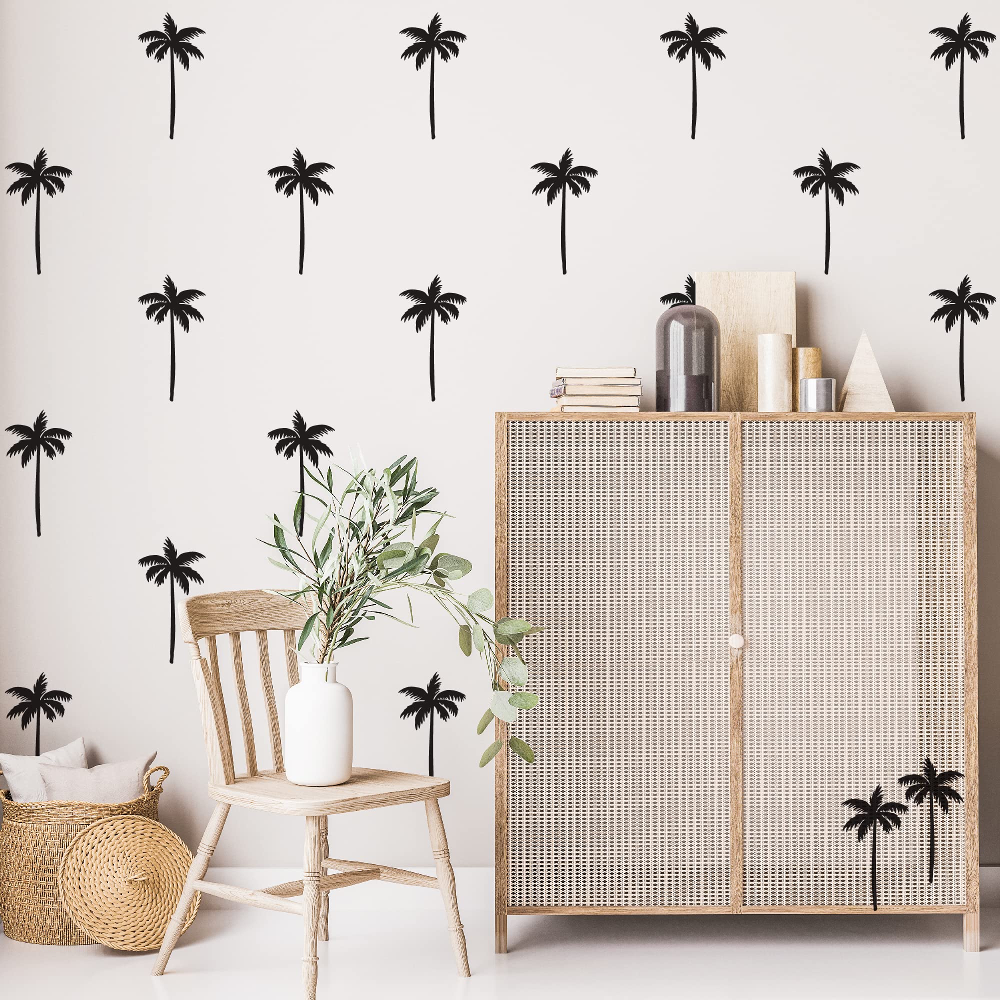 SHYJSHYJ bedroom palm tree decal with matte vinyl finish for cozy decor.