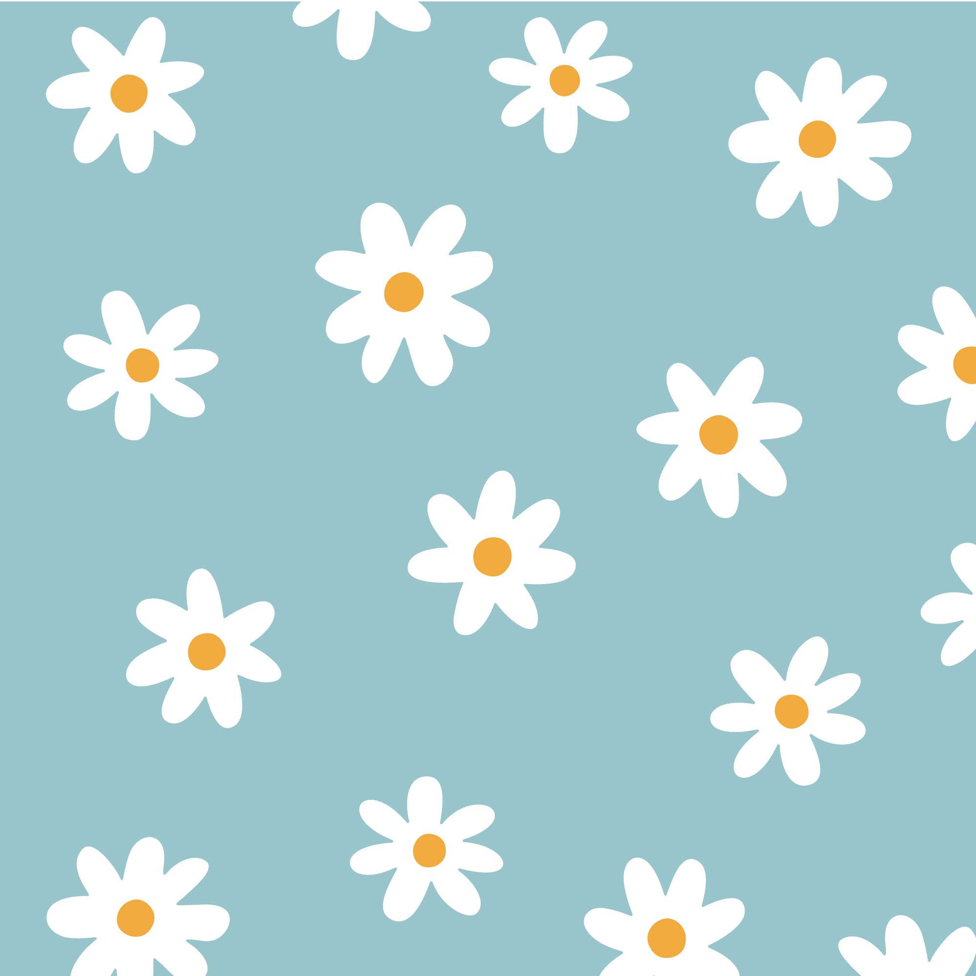 SHYJSHYJ daisy wall decal on wall adds playful floral decor for nursery or kids room.