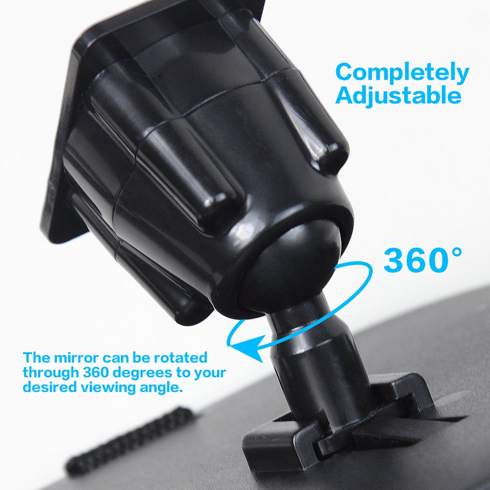 Shynerk Baby Car Mirror provides rear-seat visibility of the infant during travel.