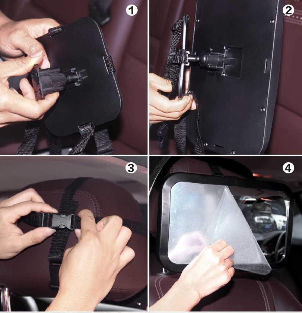 Shynerk Baby Car Mirror is compatible with most cars, vans, SUVs, and trucks.