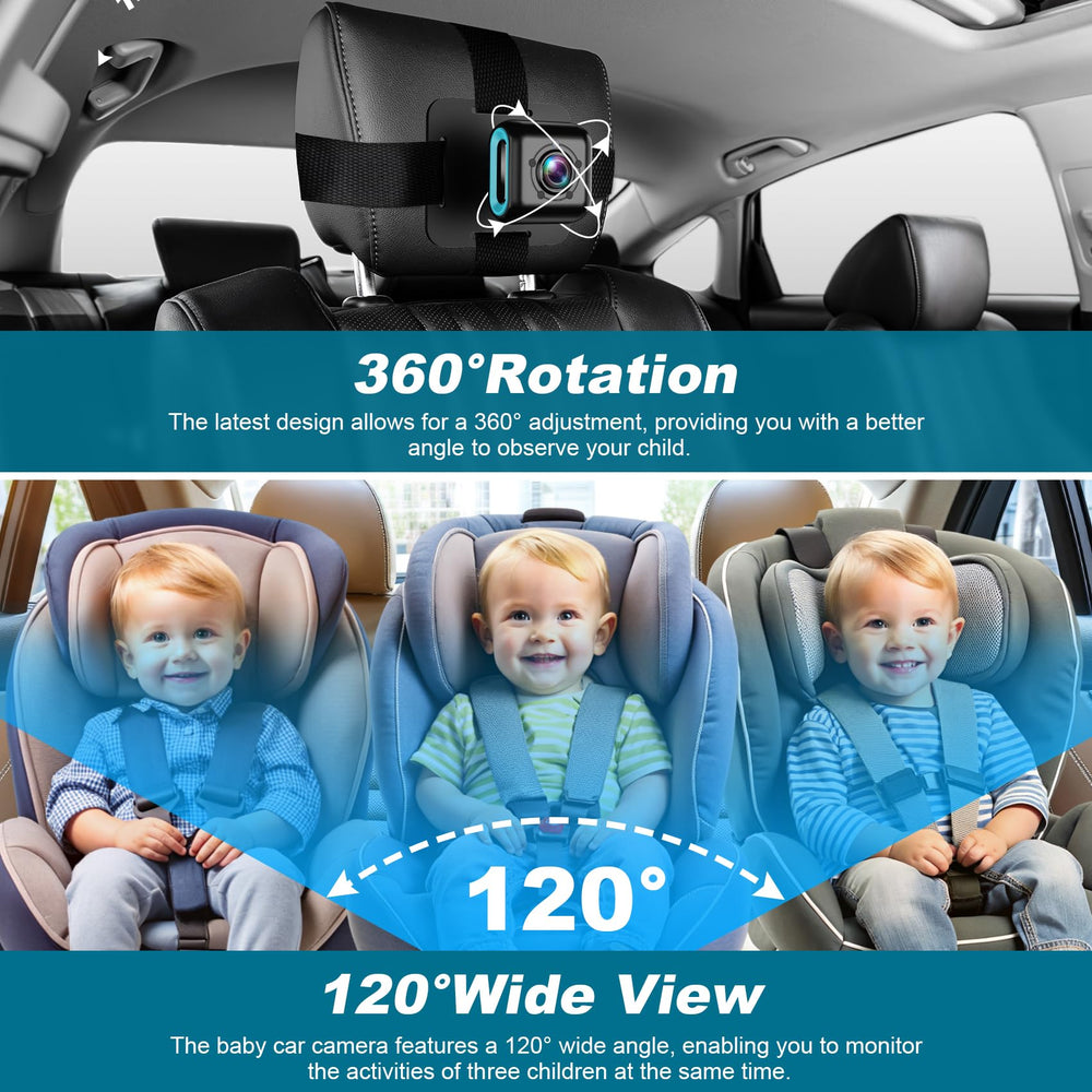 120° wide-angle view fits two or three kids in frame.