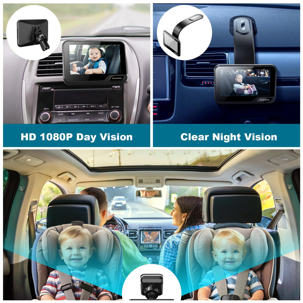 Shynerk Monitor night vision provides bright visuals in low light without disturbance.
