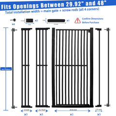 SHYUJAJIE extensions add width to fit wider openings.