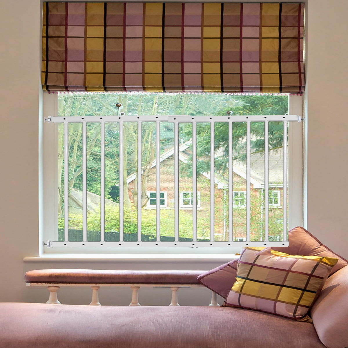 SHYUJAJIE window safety guard assembly shows secure bolt system for sturdy protection