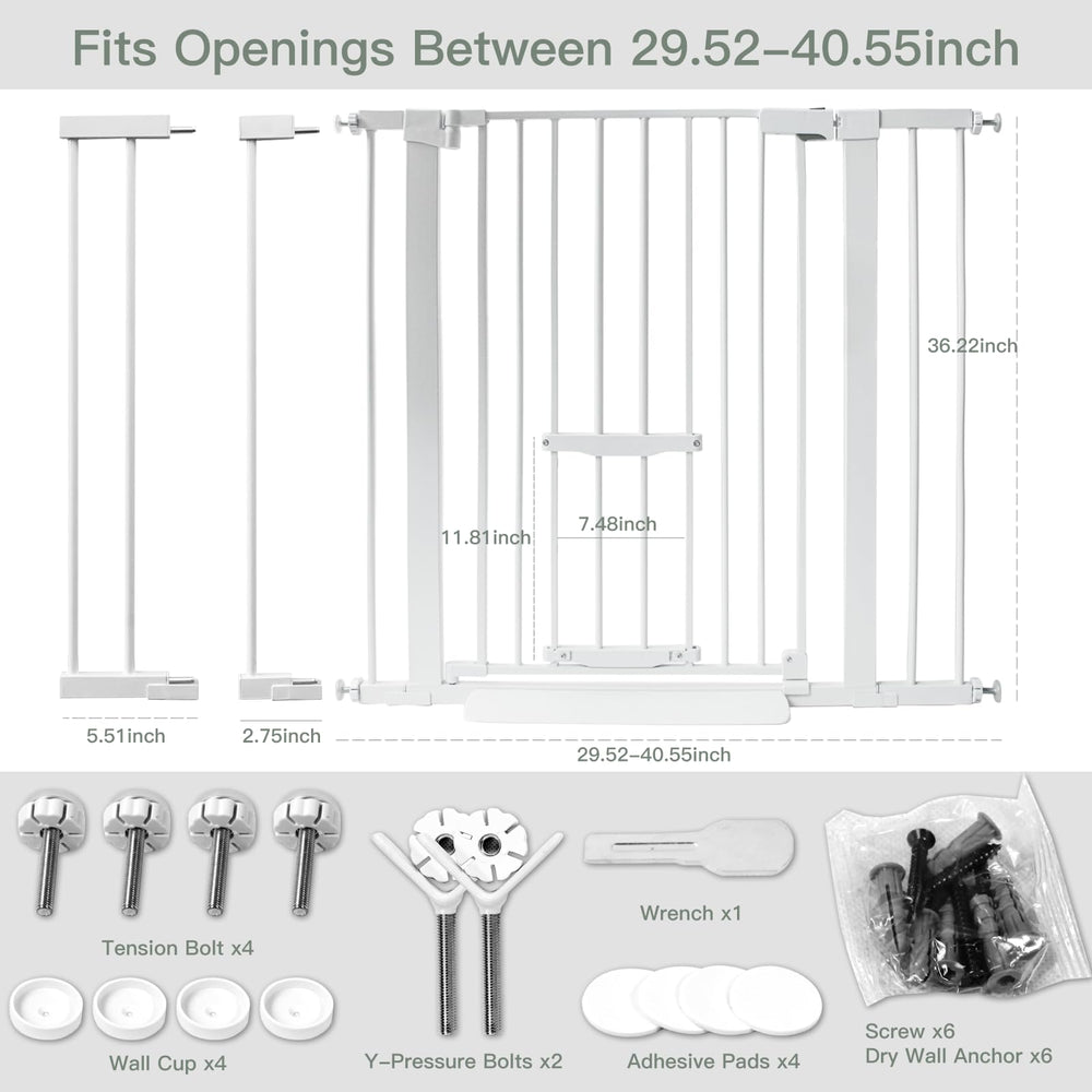 Adjustable width from 29.55 to 40.55 inches for flexible spaces