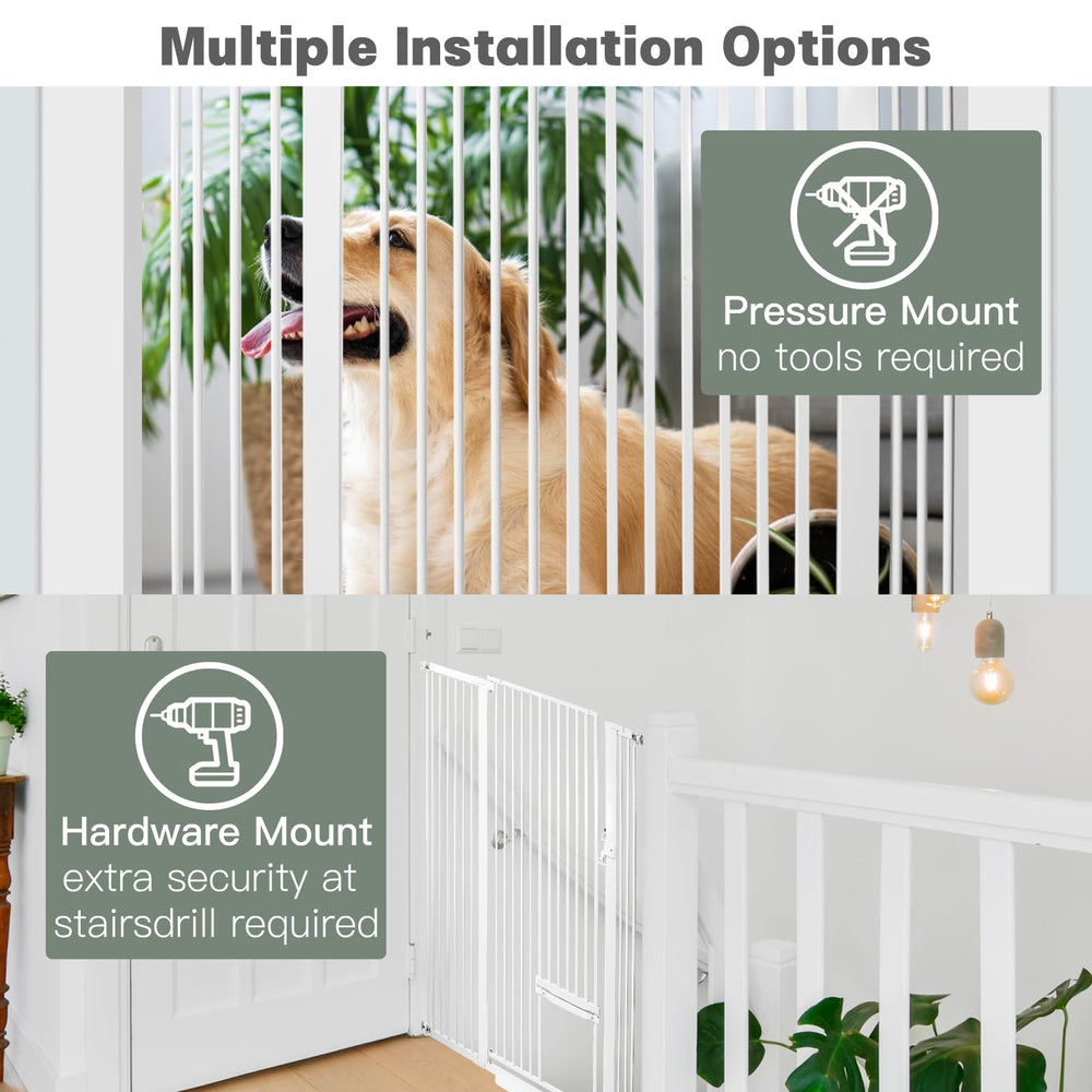 SHYUJAJIE bottom ramp reduces trips and protects floors during gate use.