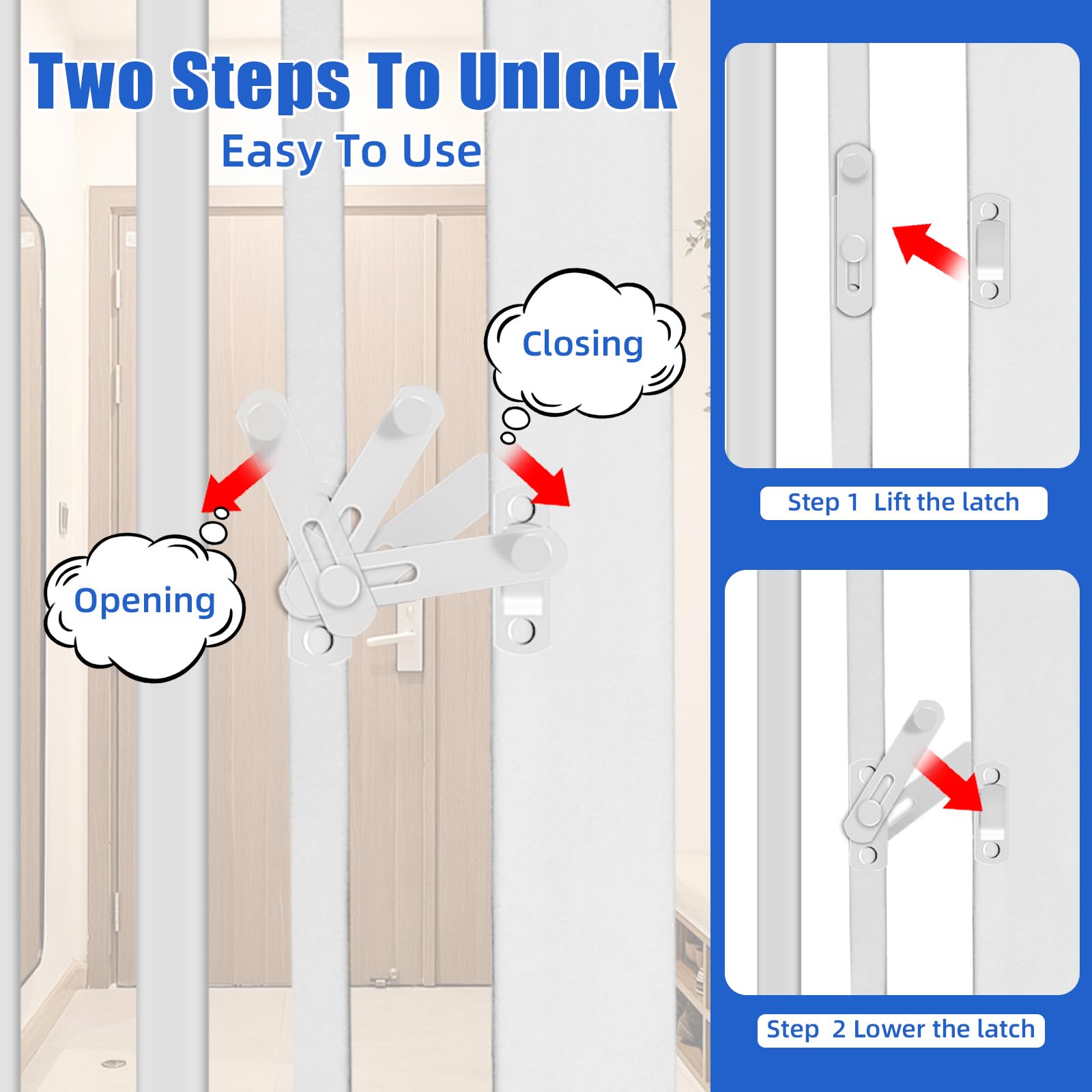 SHYUJAJIE bottom ramp protects flooring during gate entry.