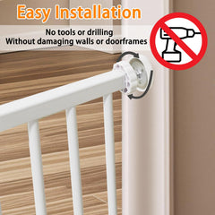 SHYUJAJIE step-over design allows easy passage while restricting pets.