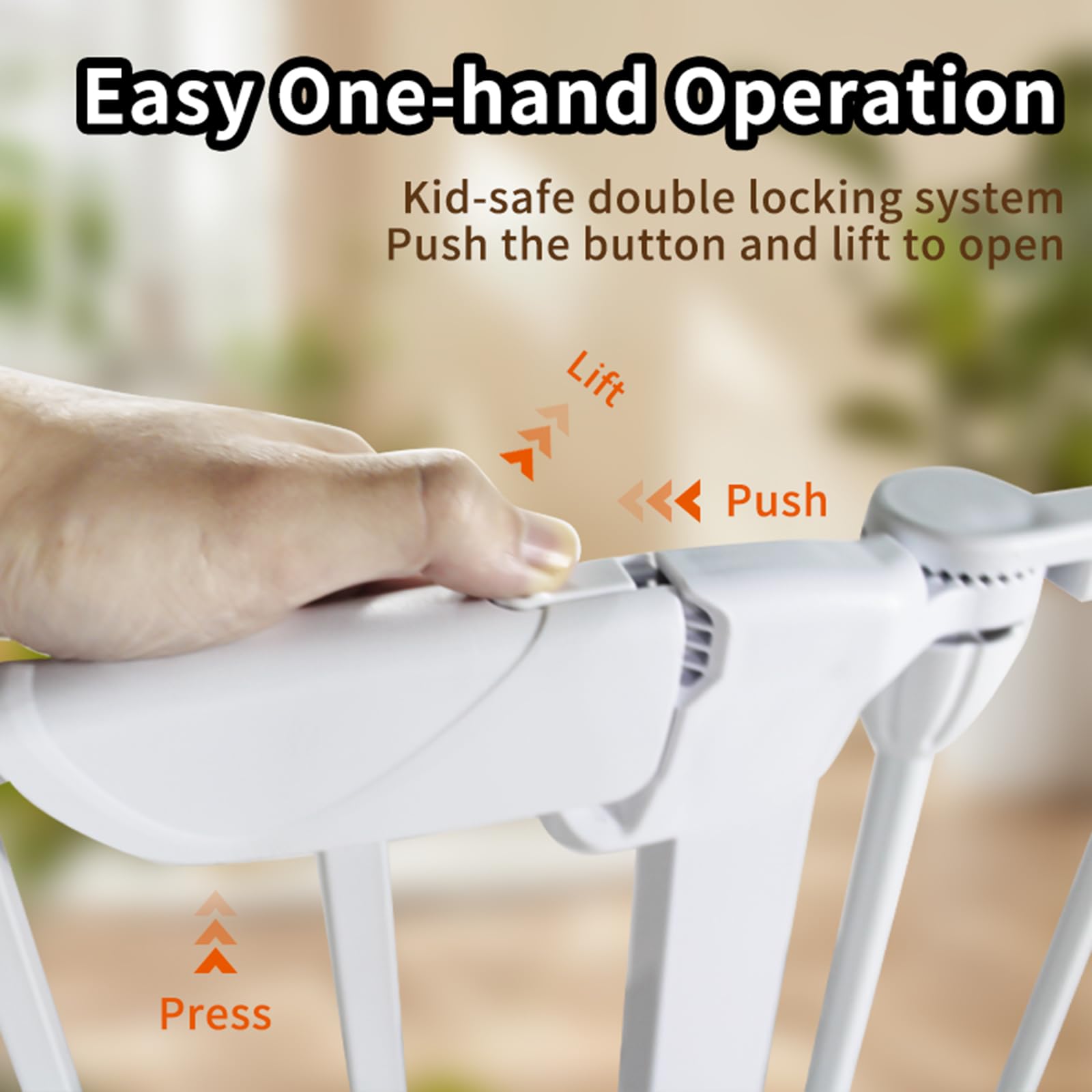 SHYUJAJIE Foldable dog gate for compact storage