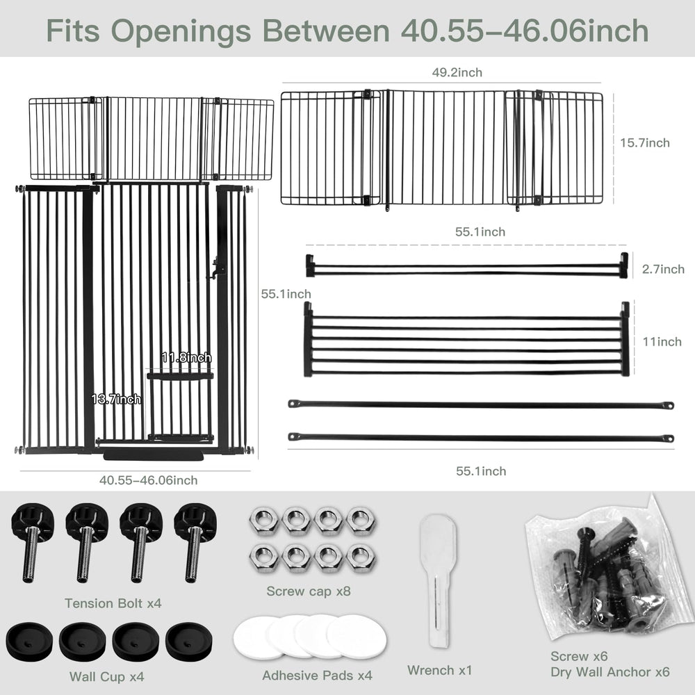 SHYUJAJIE adjustable-width setup demonstrates wide opening fit.