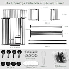 SHYUJAJIE adjustable-width setup demonstrates wide opening fit.