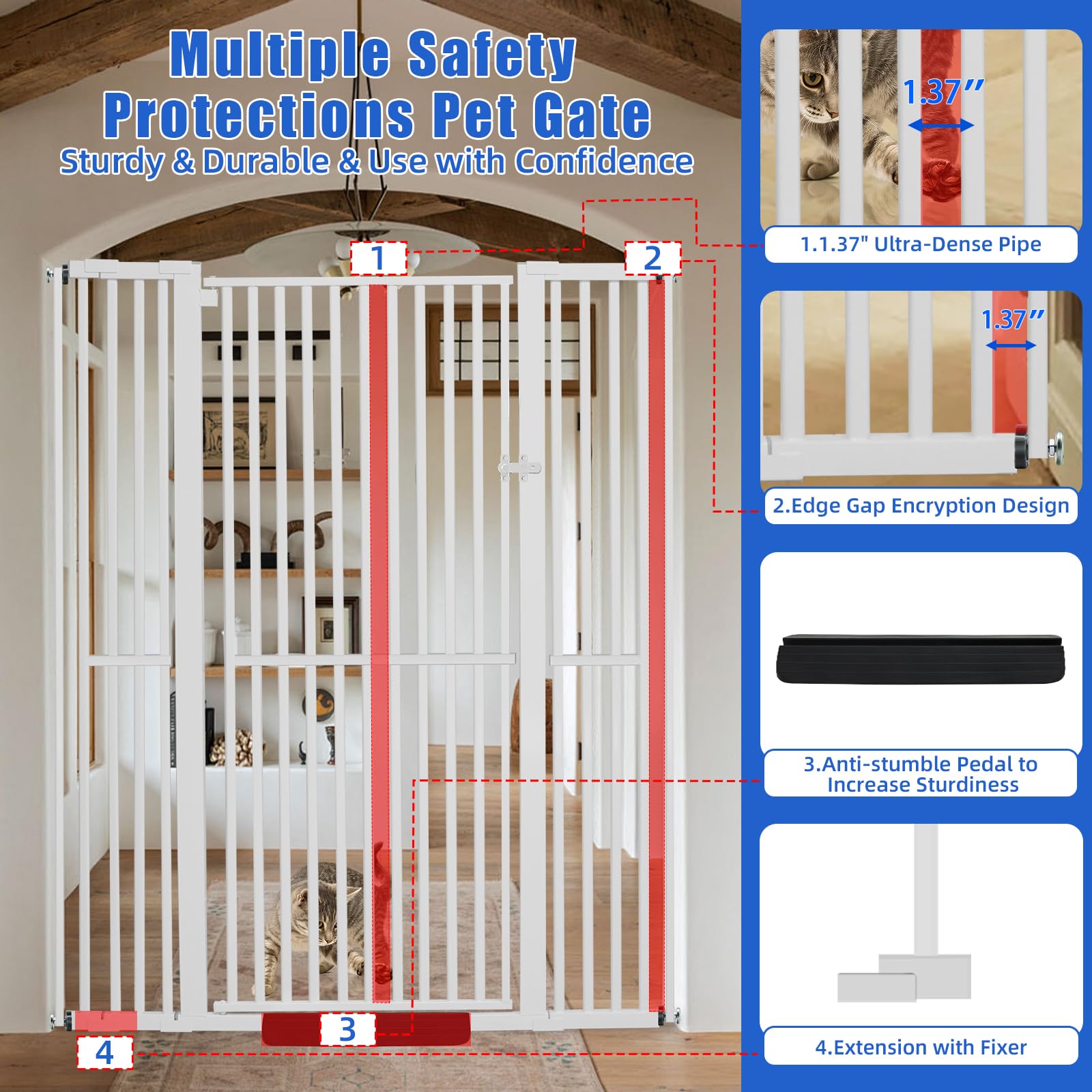 SHYUJAJIE ultra-dense pipe spacing prevents pawing and squeezing