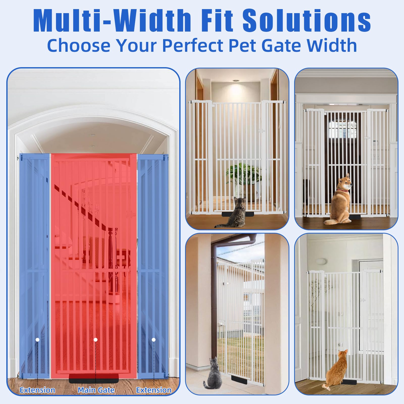 SHYUJAJIE walk-through gate in doorway enables easy human and pet passage