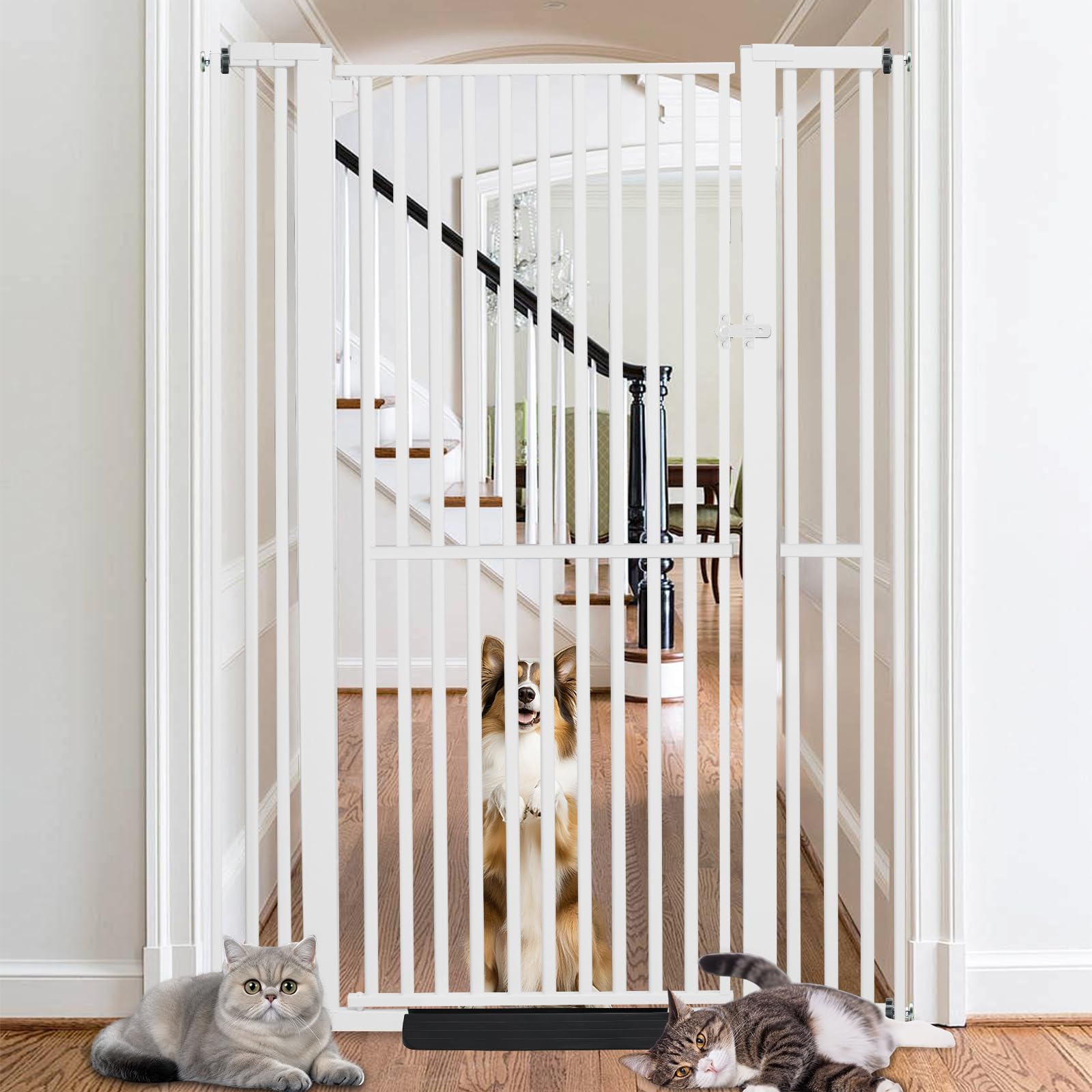 SHYUJAJIE white gate blends with modern home decor