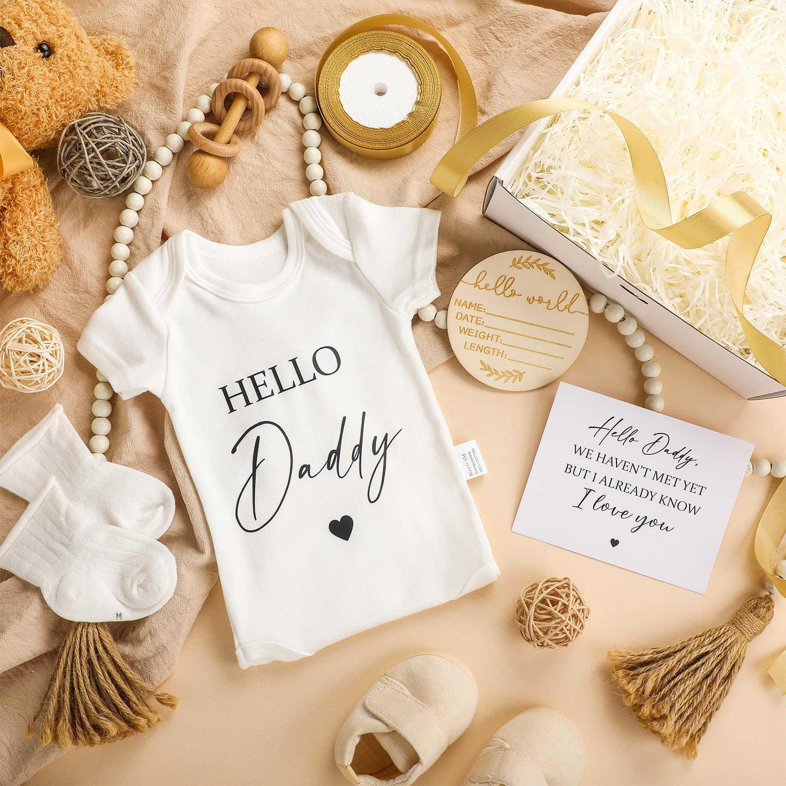 Shyyween pregnancy reveal card with sweet message for dad-to-be