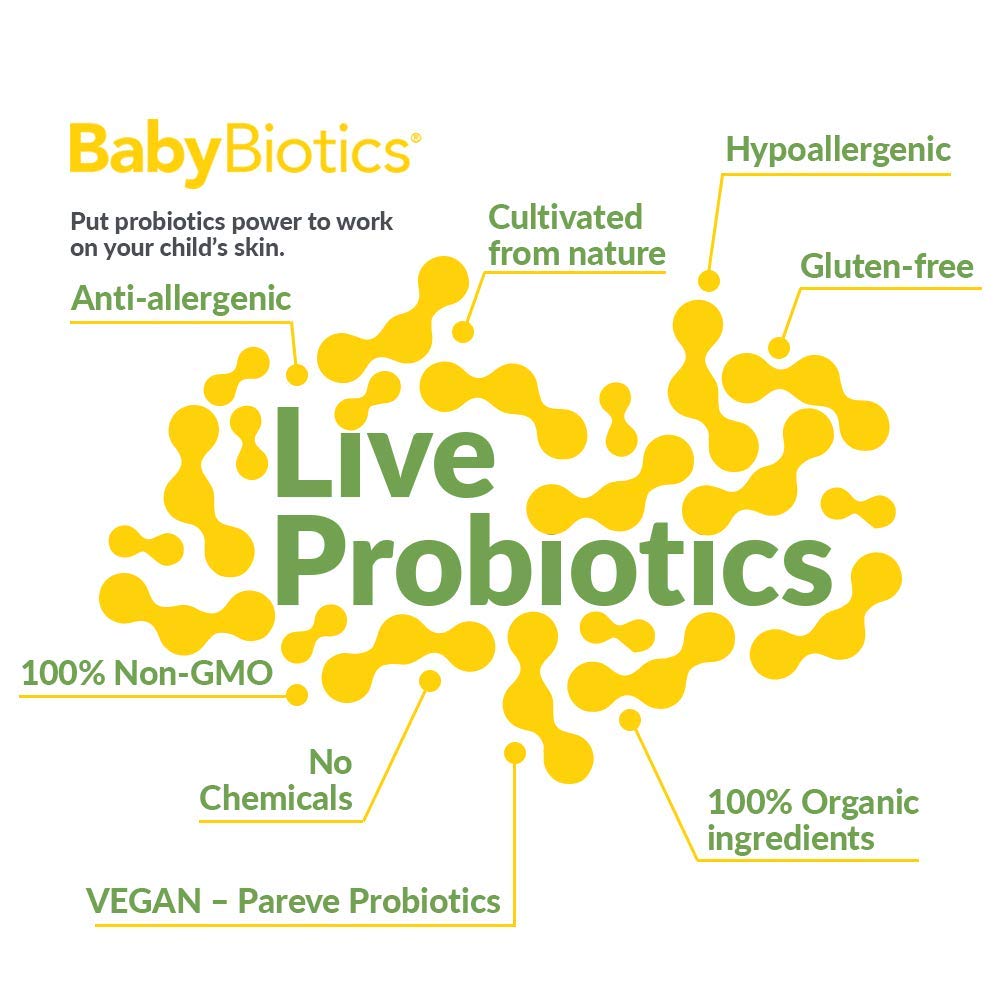 SIANI BabyBiotics packaging label highlighting hypoallergenic formula