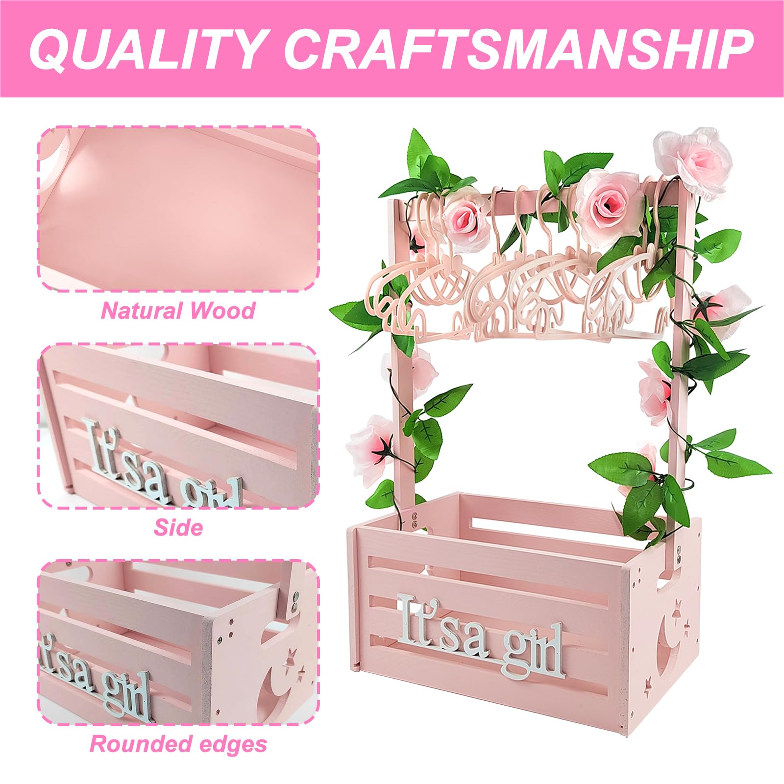 Sibosen eucalyptus garland enhances crate decoration for celebrations.